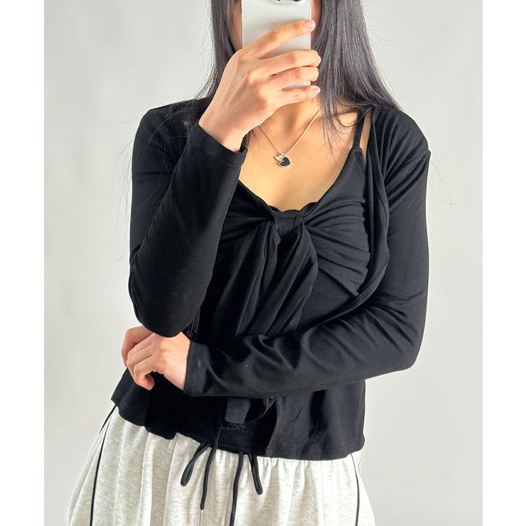 リボンカップキャミ×ショートカーデアンサンブル | VIVID LADY | 詳細画像19 