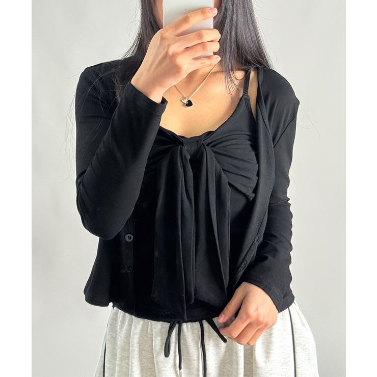 リボンカップキャミ×ショートカーデアンサンブル | VIVID LADY | 詳細画像20 