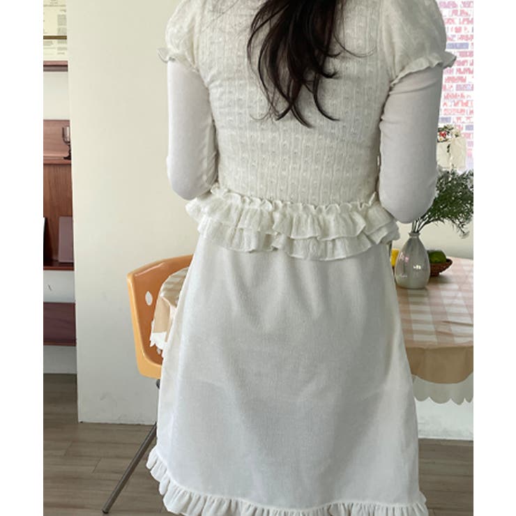 フリルニットカーディガン アンサンブル3点セット | VIVID LADY | 詳細画像4 