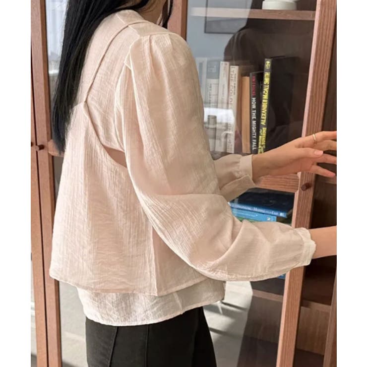 シアーブラウスxキャミトップ アンサンブルトップス | VIVID LADY | 詳細画像18 