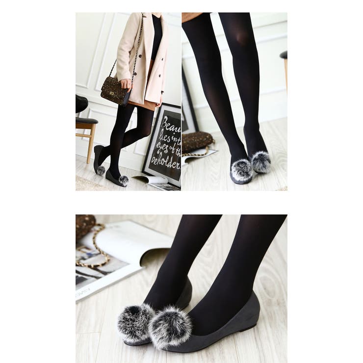 定期入れの ファー パンプス レディース[品番：KH000001589]｜VIVID LADY 靴