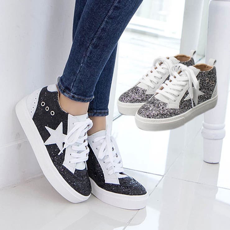グリッタースニーカー インヒールスニーカー お洒落 品番 Kh Vivid Lady ビビッドレディー のレディースファッション通販 Shoplist ショップリスト