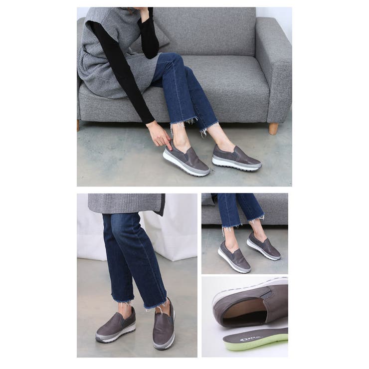 厚底スリッポンレディース 羊革 厚底 品番 Kh Vivid Lady ビビッドレディー のレディース ファッション通販 Shoplist ショップリスト