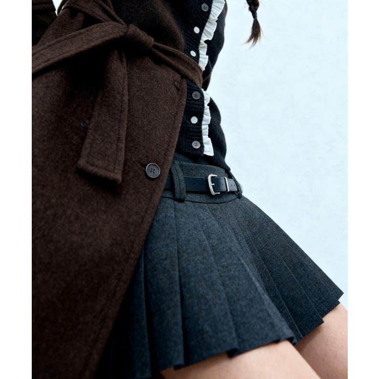 スエードライクプリーツミニスカート | VIVID LADY | 詳細画像7 