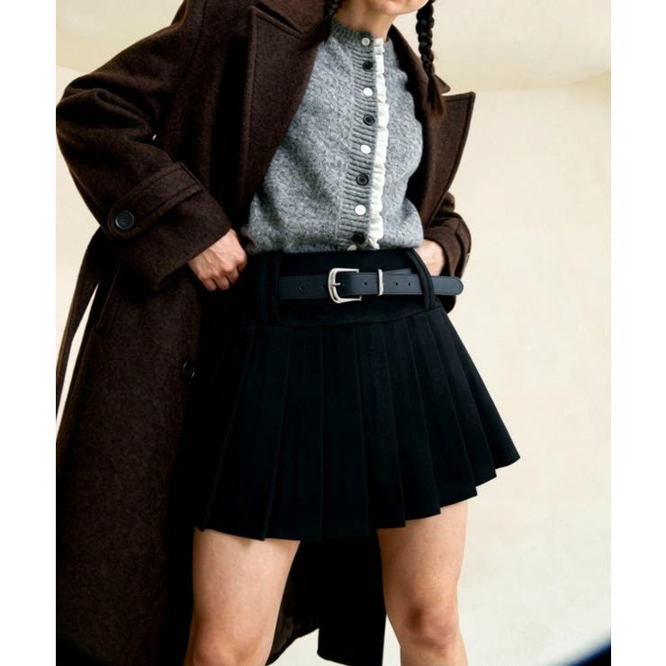 スエードライクプリーツミニスカート | VIVID LADY | 詳細画像10 