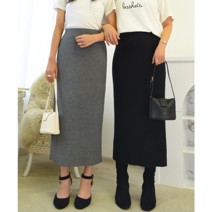 ニットタイトスカート ニットスカート 秋冬[品番：KH000014228]｜VIVID