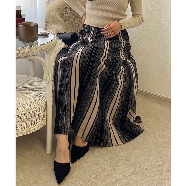 HERMES ☆人気☆ニットプリーツスカート プリーツスカート ニットスカート スカート[品番：KH000014339]｜VIVID