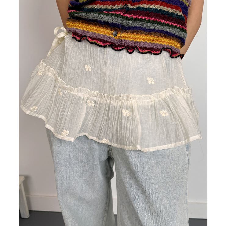 レースラップスカート 巻きスカート バレエコア[品番