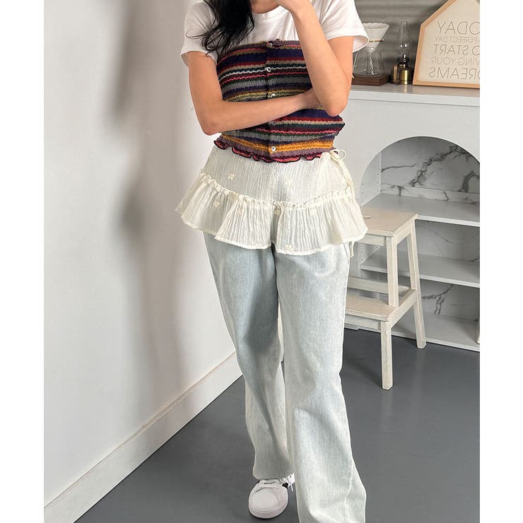 レースラップスカート 巻きスカート バレエコア[品番