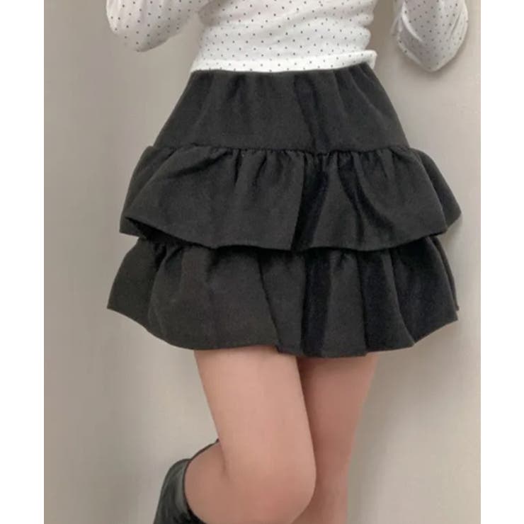 スエード風 ティアードフリルミニスカート | VIVID LADY | 詳細画像17 