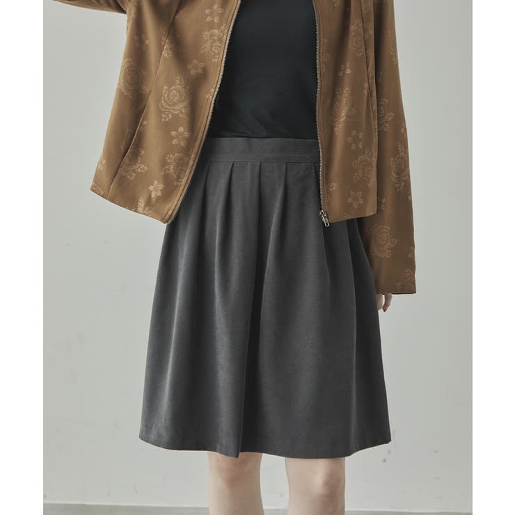 細コーデュロイ Aライン ギャザーフレアスカート | VIVID LADY | 詳細画像4 