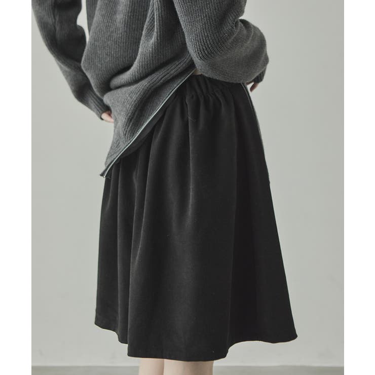 細コーデュロイ Aライン ギャザーフレアスカート | VIVID LADY | 詳細画像8 