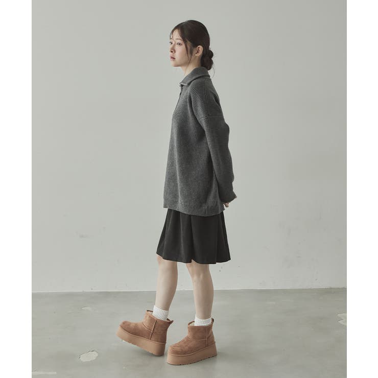 細コーデュロイ Aライン ギャザーフレアスカート | VIVID LADY | 詳細画像34 