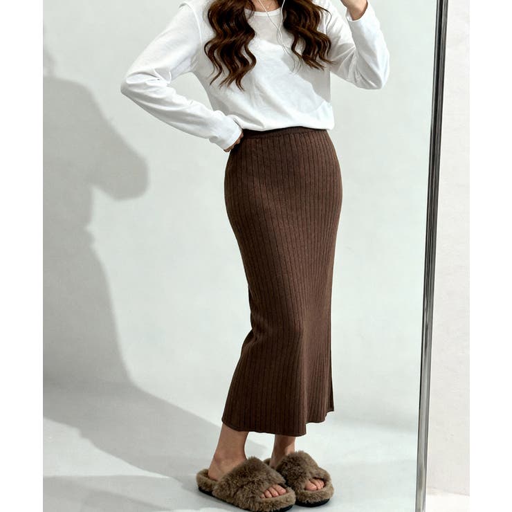 Iラインリブニットスカート | VIVID LADY | 詳細画像10 