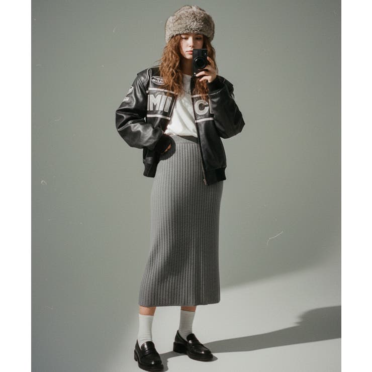 Iラインリブニットスカート | VIVID LADY | 詳細画像11 