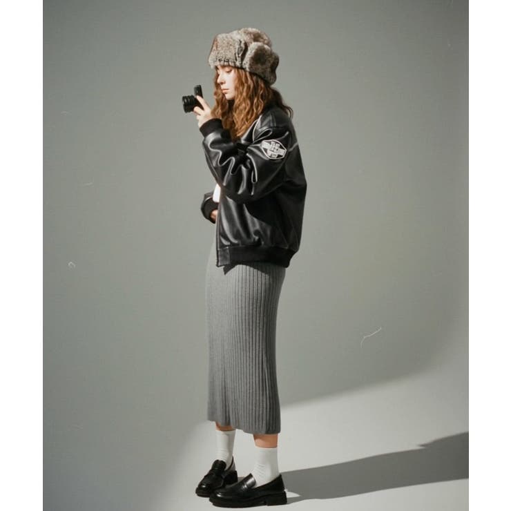 Iラインリブニットスカート | VIVID LADY | 詳細画像12 