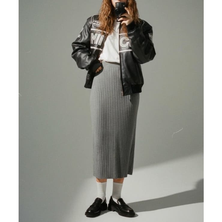 Iラインリブニットスカート | VIVID LADY | 詳細画像13 