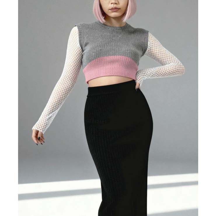 Iラインリブニットスカート | VIVID LADY | 詳細画像19 