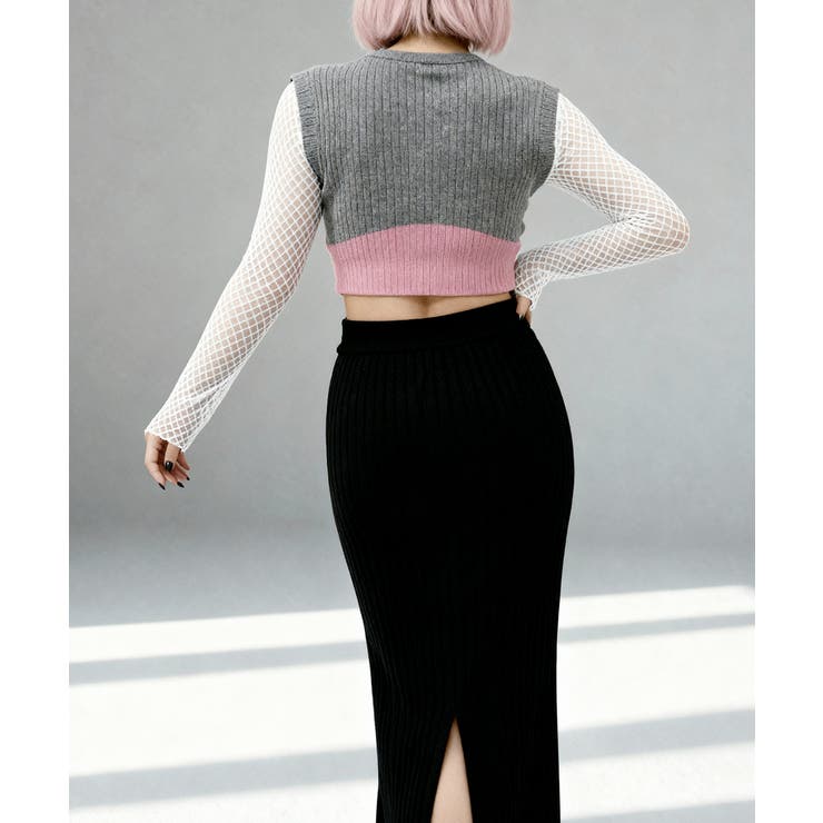 Iラインリブニットスカート | VIVID LADY | 詳細画像21 