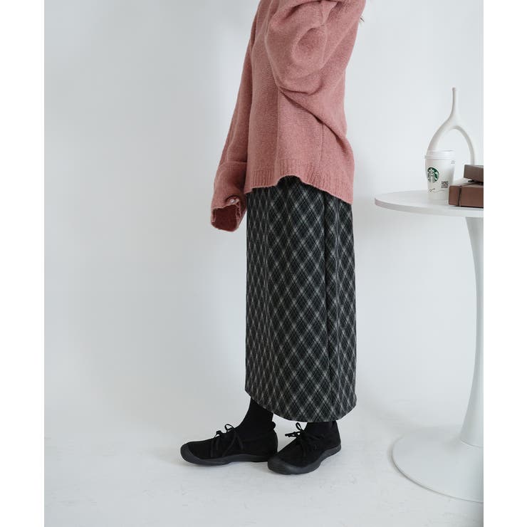 チェック柄 Aラインロングスカート | VIVID LADY | 詳細画像6 