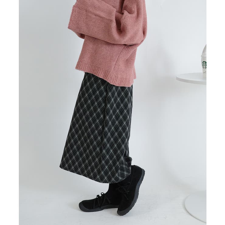 チェック柄 Aラインロングスカート | VIVID LADY | 詳細画像7 
