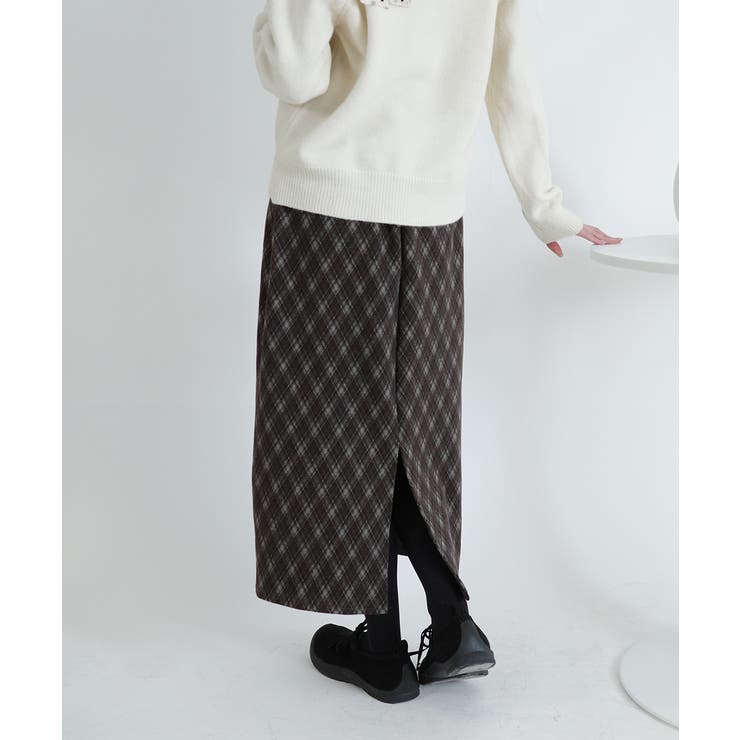 チェック柄 Aラインロングスカート | VIVID LADY | 詳細画像13 