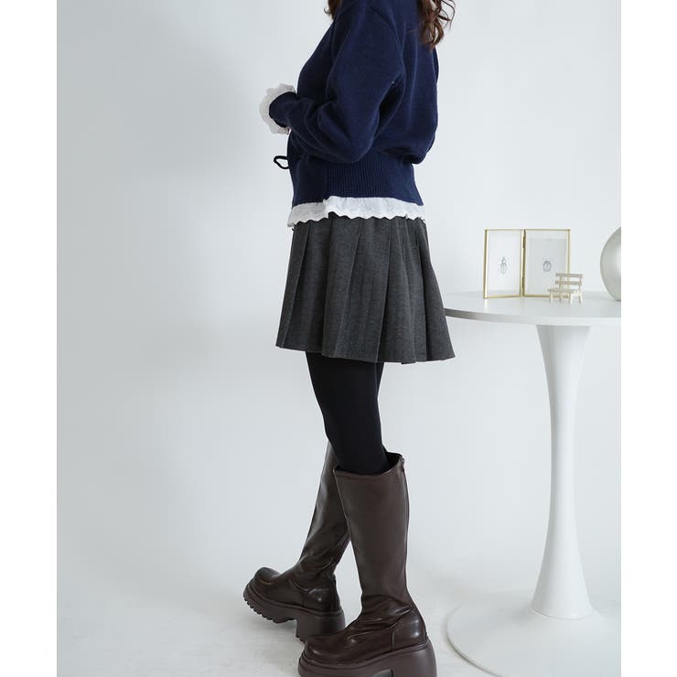 バックゴム仕様 プリーツミニスカパン | VIVID LADY | 詳細画像2 