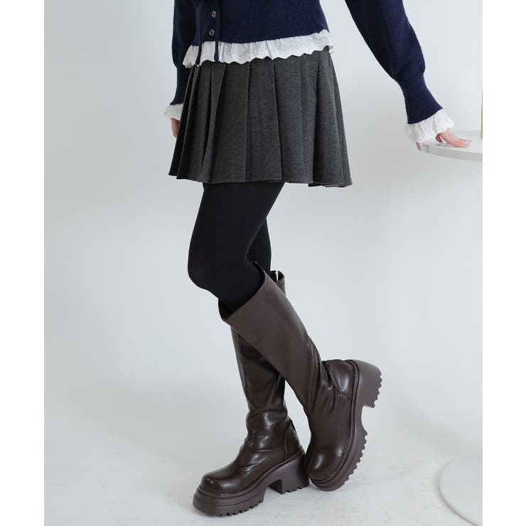 バックゴム仕様 プリーツミニスカパン | VIVID LADY | 詳細画像3 