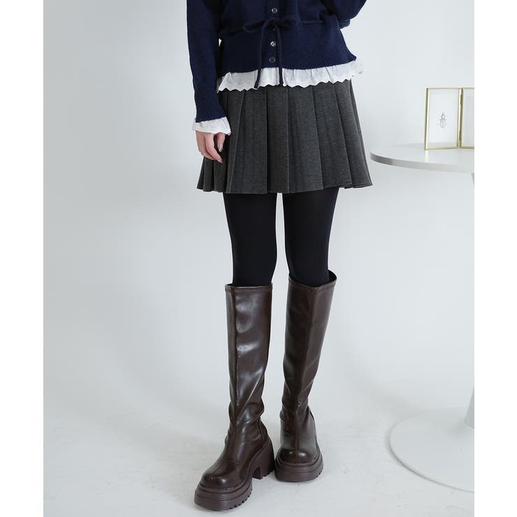 バックゴム仕様 プリーツミニスカパン | VIVID LADY | 詳細画像4 