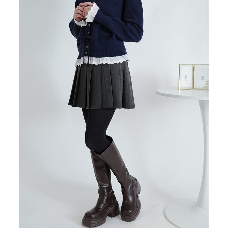 バックゴム仕様 プリーツミニスカパン | VIVID LADY | 詳細画像5 