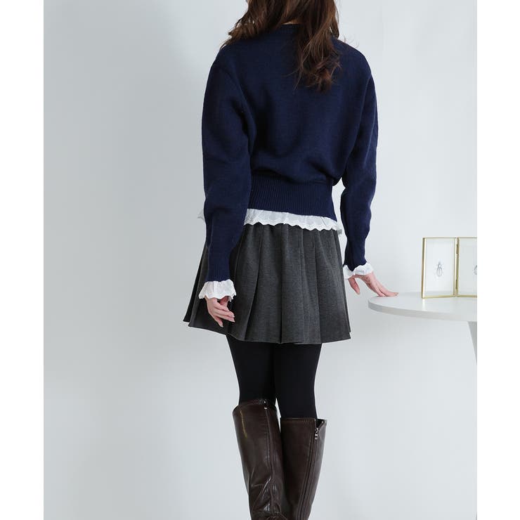 バックゴム仕様 プリーツミニスカパン | VIVID LADY | 詳細画像6 