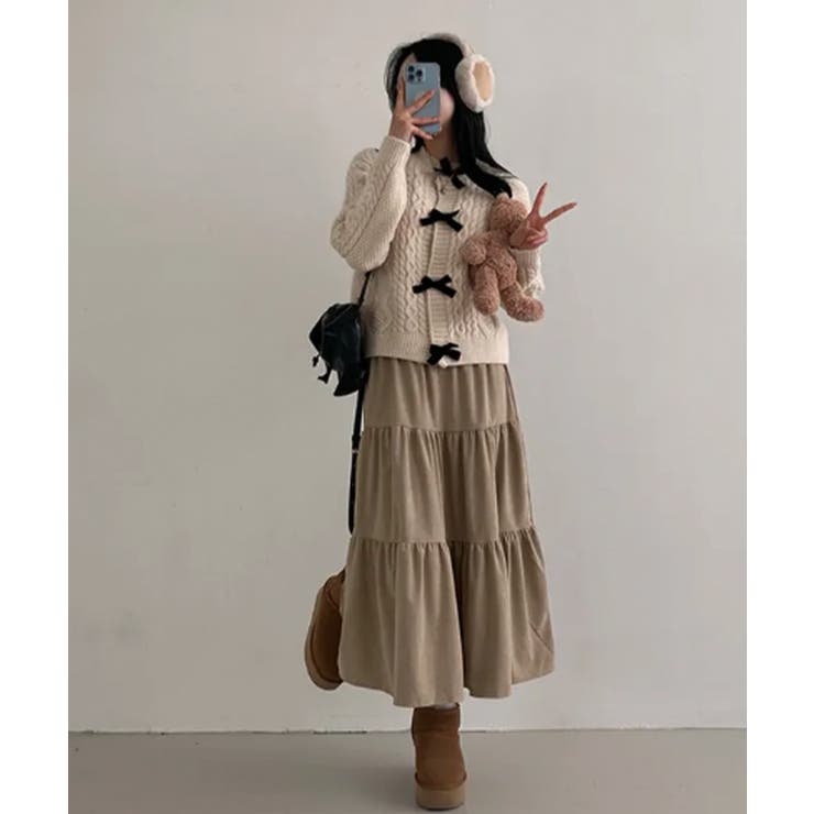 リブティアードロングスカート | VIVID LADY | 詳細画像4 