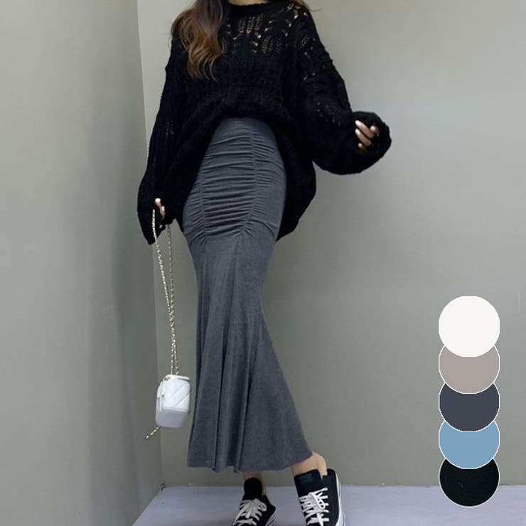 シャーリングマーメイドスカート 全5色 レディース | VIVID LADY | 詳細画像1 