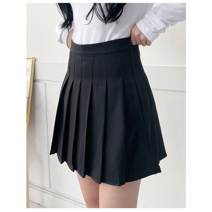 プリーツテニススカートミニ丈 レディース Y2K[品番：KH000013508