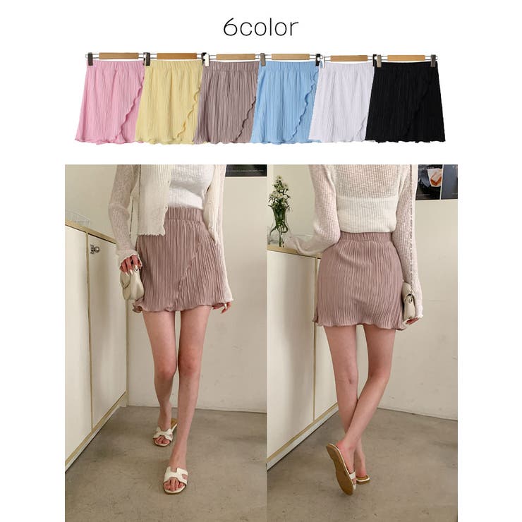 ラッププリーツミニスカート レディース 全6色 | VIVID LADY | 詳細画像8 