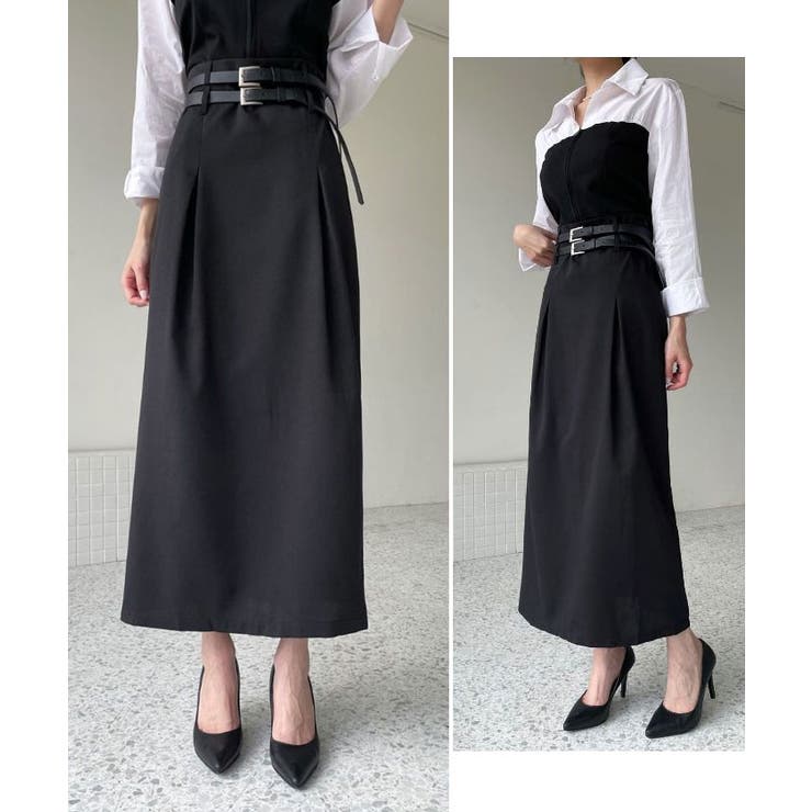 【PRADA】雑誌掲載♪lady's ベルト付き ロング丈スカート loinclothロングスカート[品番：MKSW0058688]｜GYDA（ジェイダ