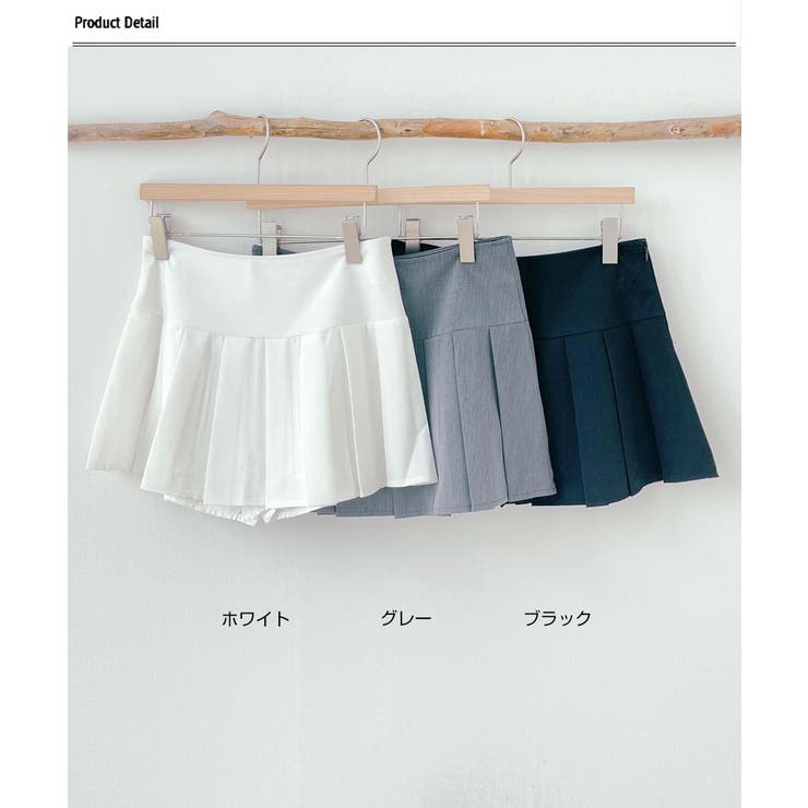 プリーツミニスカート レディース 夏スカート[品番：KH000014827