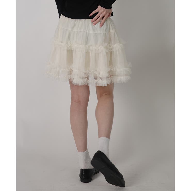 シアーティアード インナーパンツ付きミニスカート | VIVID LADY | 詳細画像6 