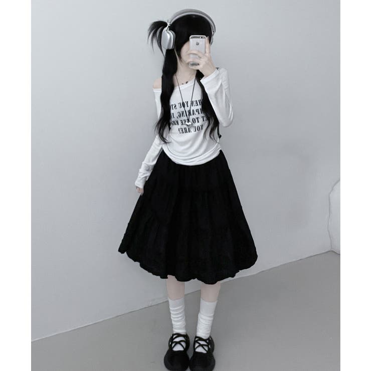 フリル ティアード フレアスカート | VIVID LADY | 詳細画像13 