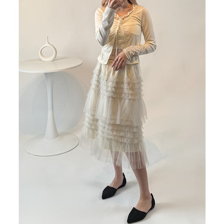 シアーティアード ミドルスカート | VIVID LADY | 詳細画像3 