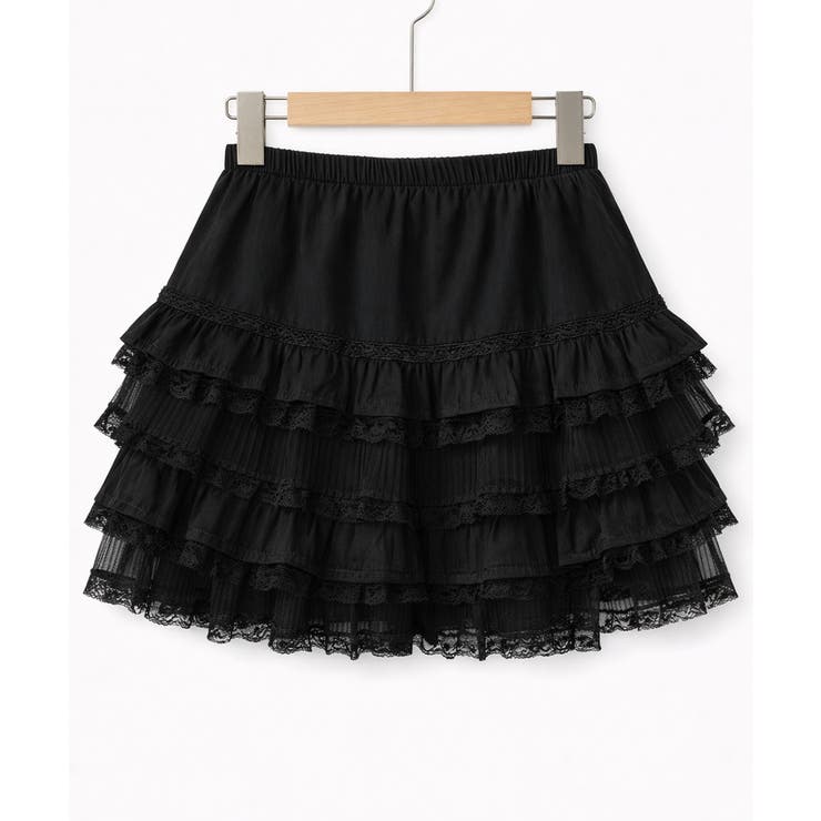 インナーパンツ付き レースティアードミニスカート | VIVID LADY | 詳細画像10 