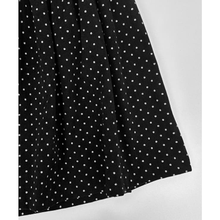 レトロ ドットコーデュロイ ミドルフレアスカート | VIVID LADY | 詳細画像20 