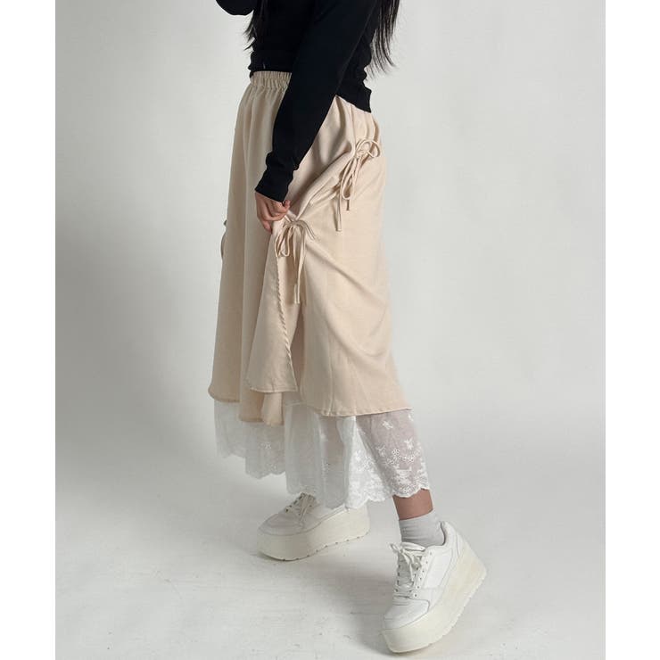 レース レイヤードリボンスカート | VIVID LADY | 詳細画像3 