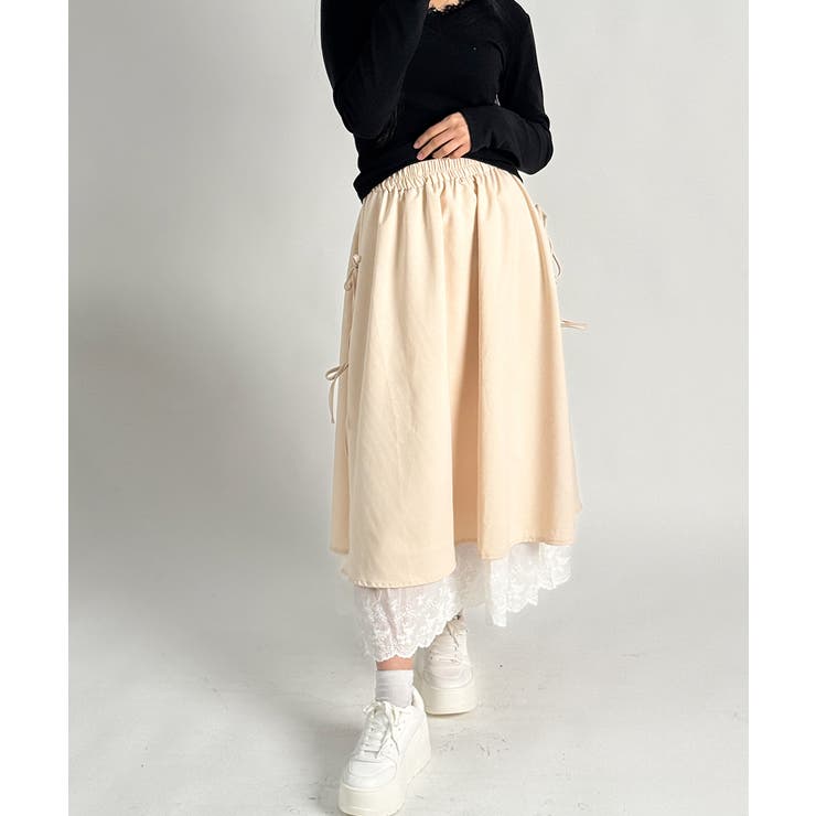 レース レイヤードリボンスカート | VIVID LADY | 詳細画像4 