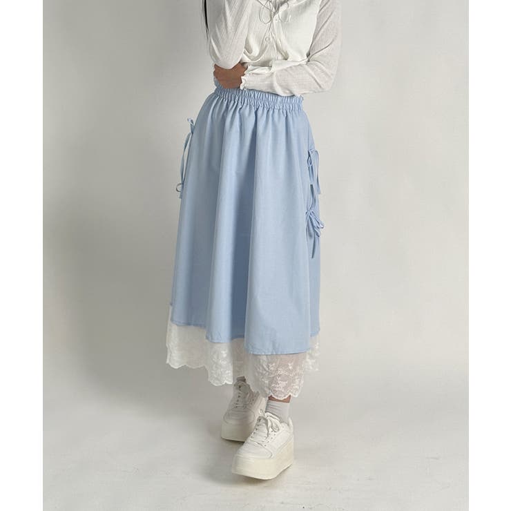 レース レイヤードリボンスカート | VIVID LADY | 詳細画像7 