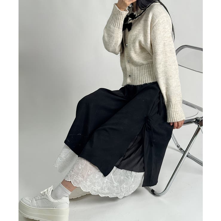 レース レイヤードリボンスカート | VIVID LADY | 詳細画像14 