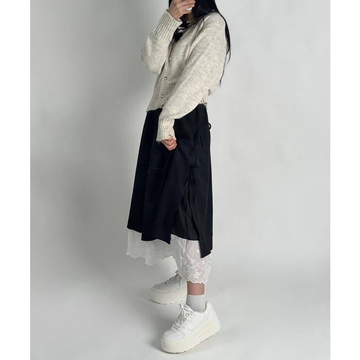 レース レイヤードリボンスカート | VIVID LADY | 詳細画像15 