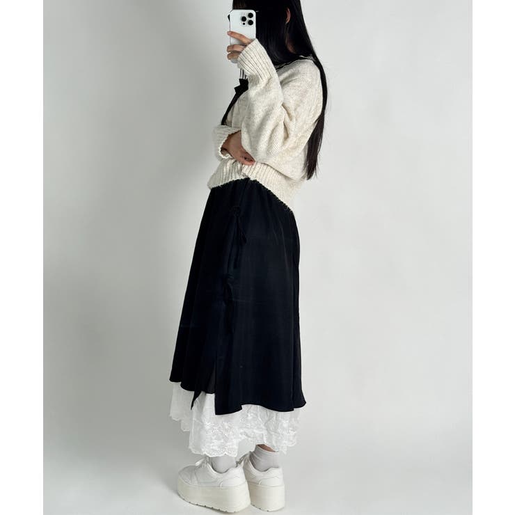 レース レイヤードリボンスカート | VIVID LADY | 詳細画像16 