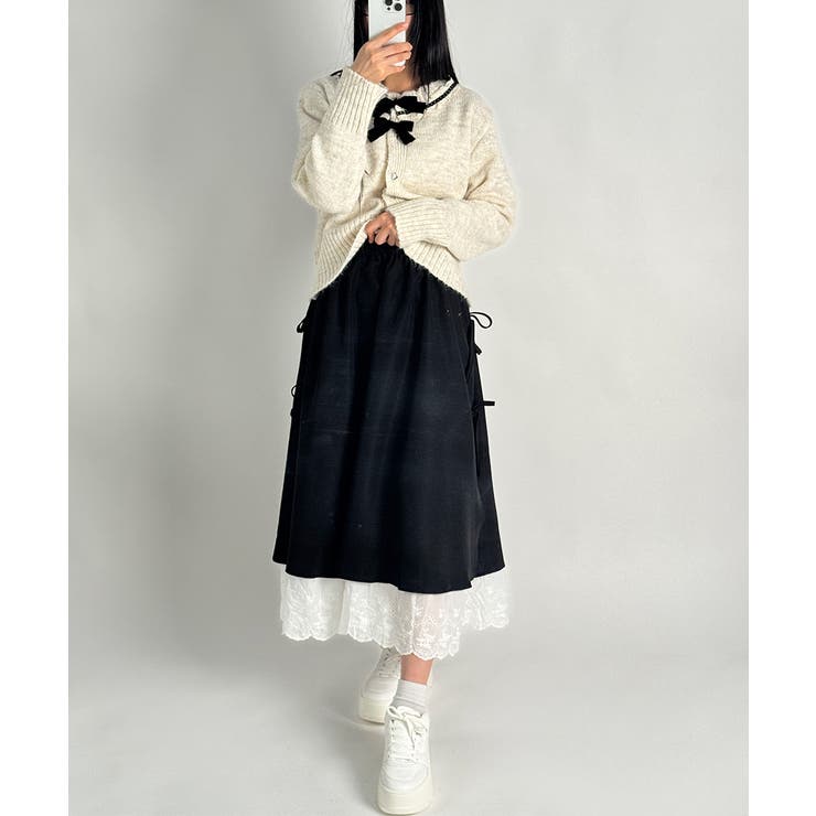 レース レイヤードリボンスカート | VIVID LADY | 詳細画像17 