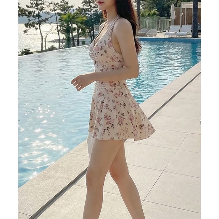 ホルターネックフレアワンピース水着 | VIVID LADY | 詳細画像4 